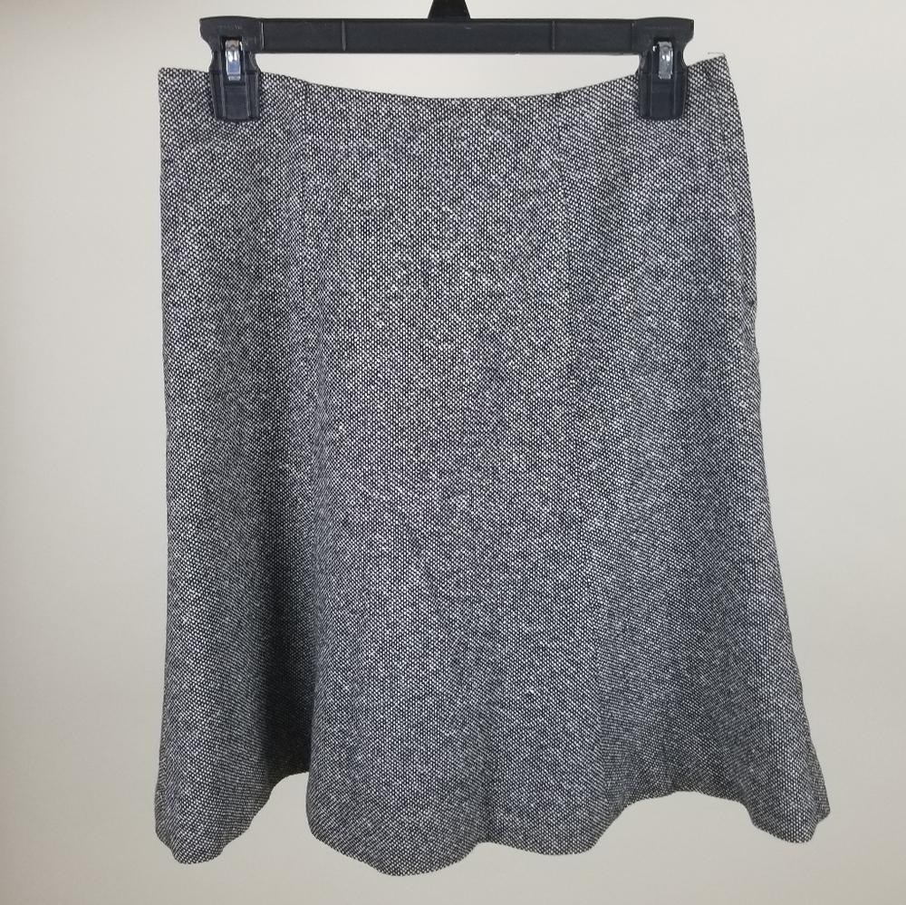 GAP Gray & Brown Wool A-line Skirt